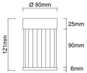 Open Design OR86089 - Точково осветително тяло FIATTO 1xG9/8W/230V розово злато