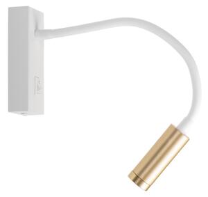 Kanlux 32518 - LED гъвкава настолна лампа TONIL LED/3,3W/230V бяла/златна