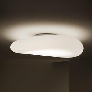 Stilnovo Mr. Magoo LED плафон, фаза, Ø76cm, Затъмняване, Бял, Дневна/трапезария, Пластмаса, Дизайн