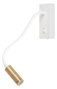 Kanlux 32518 - LED гъвкава настолна лампа TONIL LED/3,3W/230V бяла/златна