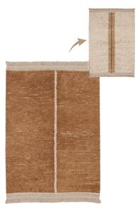 Памучен килим в тухлен и бежов цвят 140x200 cm Duetto Toffee – Lorena Canals