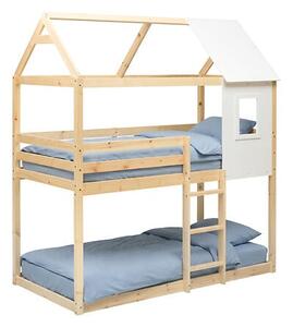 Детско двуетажно легло Монтесори Аtmosphera Bosco, 90x190 cm, MDF