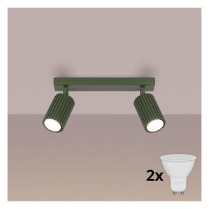 Brilagi - LED точково осветително тяло CRESTO 2xGU10/10W/230V зелено