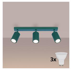Brilagi - LED осветително тяло CRESTO 3xGU10/10W/230V тюркоазно