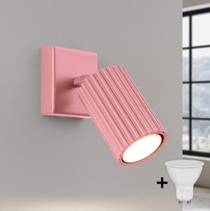 Brilagi - LED стенно точково осветително тяло CRESTO 1xGU10/10W/230V розово
