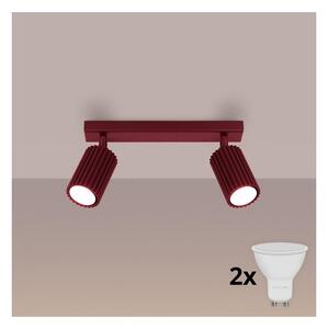 Brilagi - LED точково осветително тяло CRESTO 2xGU10/10W/230V бордо