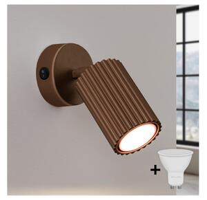 Brilagi - LED стенно точково осветително тяло CRESTO 1xGU10/10W/230V кафяво