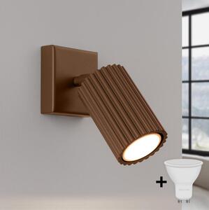 Brilagi - LED стенен аплик CRESTO 1xGU10/10W/230V кафяв