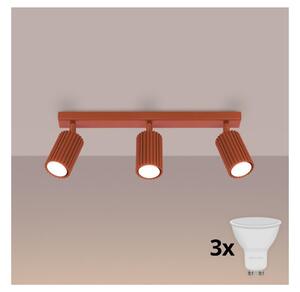 Brilagi - LED точково осветително тяло CRESTO 3xGU10/10W/230V червено