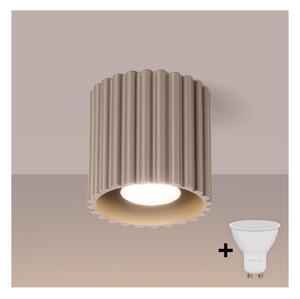 Brilagi - LED точково осветително тяло SFERA 1xGU10/10W/230V, диаметър 10 см, таупе