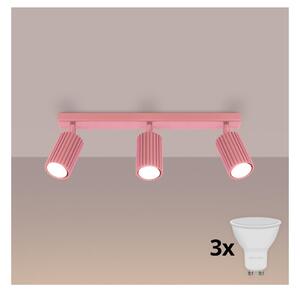 Brilagi - LED точково осветително тяло CRESTO 3xGU10/10W/230V розово