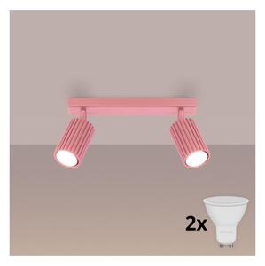 Brilagi - LED точково осветително тяло CRESTO 2xGU10/10W/230V розово