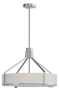 Open Design OR85624 - Полилей с прът DORETTO 4xE27/15W/230V Ø 50 cm, матов хром/бял