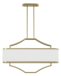 Open Design OR84856 - Полилей на штанга GERDO OVALE 6xE14/12W/230V месинг/бял