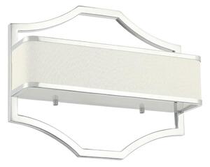 Open Design OR84504 - Настенно осветително тяло GERDO 2xE14/12W/230V, гланцов хром/бял