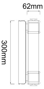 Open Design OR85280 - LED осветление за огледало OMI LED/7W/230V 30 см IP44 черно