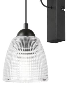 Настенна лампа LEANDRA 1xE27/15W/230V дъб/черно
