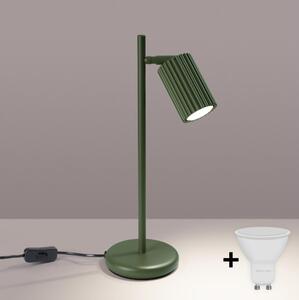 Brilagi - LED настолна лампа CRESTO 1xGU10/10W/230V зелена