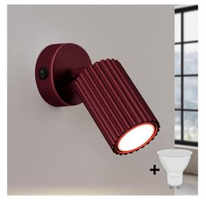 Brilagi - LED стенен точков аплик CRESTO 1xGU10/10W/230V бордо