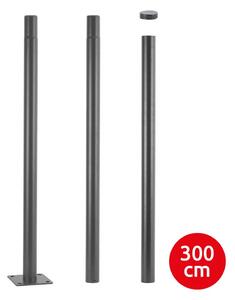 Brilagi - Метален стълб за външно осветление 3 m Ø 58 mm сив