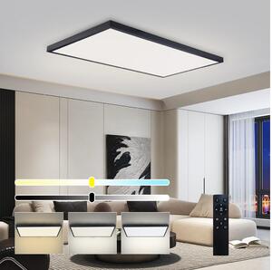 Brilagi-LED Димируемо осветително тяло за баня FRAME SMART LED/96W/230V IP44 черно + дистанционно управление