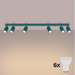 Brilagi - LED точково осветително тяло CRESTO 6xGU10/10W/230V тюркоазено