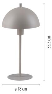 Schöner Wohnen 11726-39 - Настолна лампа ALI 1xE14/15W/230V сива