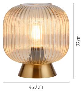 Schöner Wohnen 13573-27 - настолна лампа NAMI 1xE27/25W/230V златиста/бежова