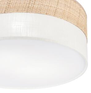 Плафон SIRJA DOUBLE BOHO 2xE14/15W/230V Ø 35 см бежово/кремаво