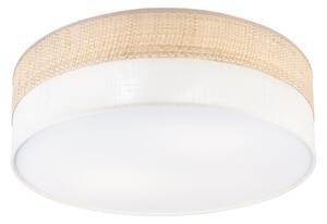 Таванно осветително тяло SIRJA BOHO 2xE27/15W/230V Ø 45 см бежово/кремаво