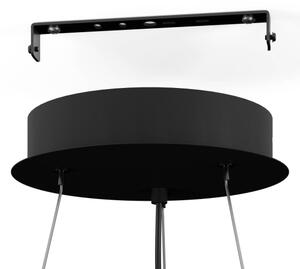 Eglo 901925 - Полилей на кабел ARISCANI 3xE27/60W/230V черен/бежов/опушен