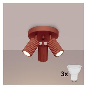 Brilagi - LED точково осветително тяло CRESTO 3xGU10/10W/230V червено