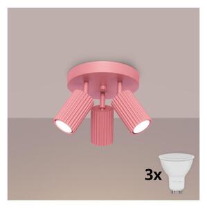 Brilagi - LED точково осветително тяло CRESTO 3xGU10/10W/230V розово