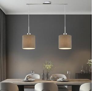 Eglo - LED полилей на кабел TUNJA 2xE27/60W/230V таупе