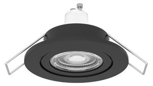 Eglo 902236 - LED вграден таванен прожектор за баня BARRANCO 1xGU10/4,5W/230V IP44 черен