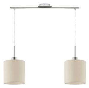 Eglo - LED полилей на кабел TUNJA 2xE27/60W/230V кремав