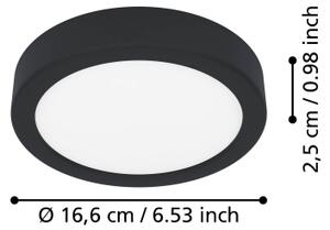 Eglo 901297-LED Таванно осветително тяло FUEVA LED/7,5W/230V 2700/4000/6500K Ø16,6см черно