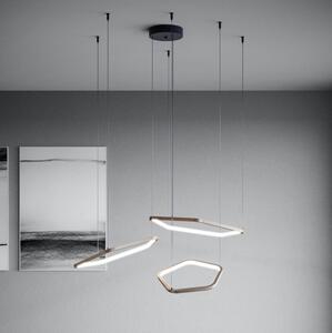 Eglo 390505 - Димируема LED висяща лампа на кабел ESTRELLA LED/50W/230V, месинг + дистанционно управление