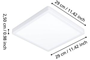 Eglo 901337 - LED плафон за баня FUEVA LED/13W/230V 29x29 cm IP44 бял