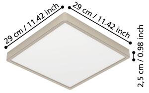 Eglo 901322 - LED таванно осветително тяло FUEVA LED/13W/230V 2700/4000/6500K 29x29 cm хром
