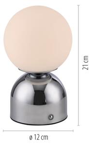 Schöner Wohnen 19218-17 - димируема LED настолна лампа RUDI LED/1,2W/5V лъскав хром