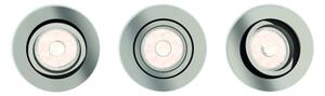 Philips 50393/17/PN – комплект 3x LED RGBW димируеми вградени осветителни тела 1xGU10/4,8W/230V хром + дистанционно управление