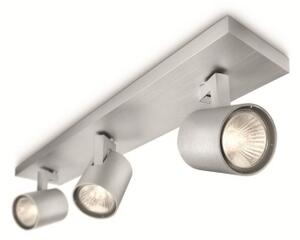 Philips 53093/48/12 - LED RGBW димируемо точково осветително тяло RUNNER 3xGU10/4,8W/230V хром + дистанционно управление