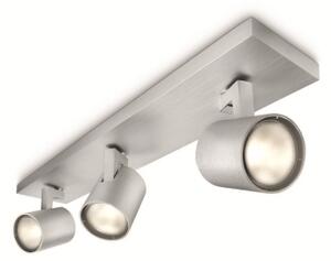 Philips 53093/48/12 - LED RGBW димируемо точково осветително тяло RUNNER 3xGU10/4,8W/230V хром + дистанционно управление