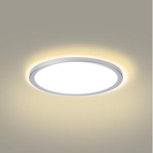 Brilagi - LED таванно осветително тяло за баня ULTRA SLIM LED/18W/230V Ø 30 см сребристо IP54