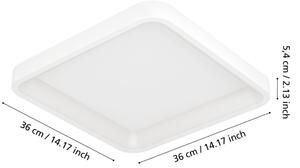 Eglo 901913 - LED RGBW димируемо таванно осветително тяло LORETELLO-Z LED/20W/230V 35x35cm бяло