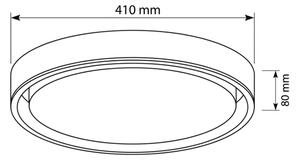 Brilagi - димируемо LED осветително тяло MATTEO LED/48W/230V 3000-6500K Ø 41 cm зелено + дистанционно управление