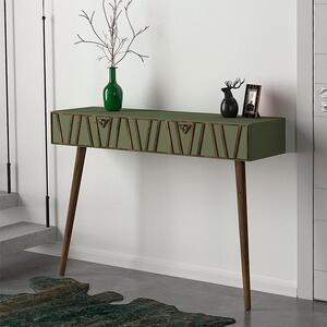Конзола за стена Forest TopMebel от меламин в маслинено - орехов цвят 120x35x89,3cm