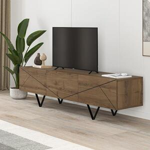 ТВ шкаф Jakomen TopMebel от меламин в светлокафяв цвят 160x36.8x43cm