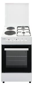 Готварска печка Crown CR-5060WH, 51л. обем, 4 нагревателни зони, 5 функции, бяла